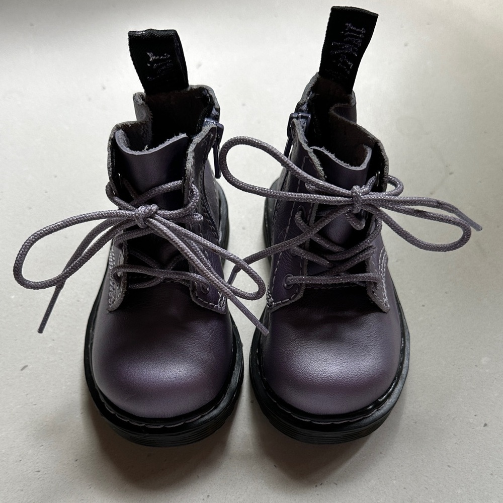 Dr. Martens Kids' Dark Purple Boots